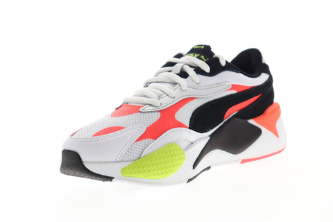 Puma RS-X3 Lava Blast 37460601 Mens White Leather Low Top Sneakers Shoes