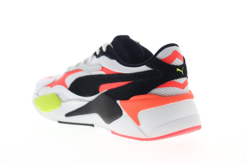 Puma RS-X3 Lava Blast 37460601 Mens White Leather Low Top Sneakers Shoes