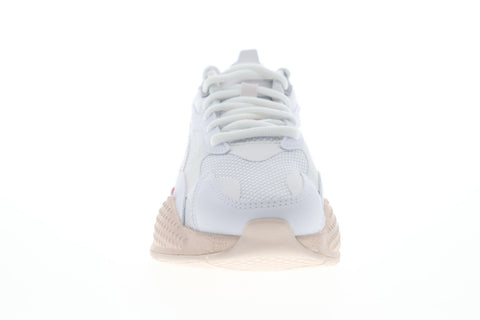 Puma RS-X3 Leather Fade 37465701 Womens White Mesh Lifestyle Sneakers Shoes