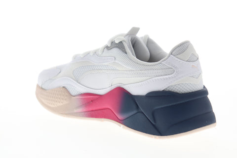 Puma RS-X3 Leather Fade 37465701 Womens White Mesh Lifestyle Sneakers Shoes