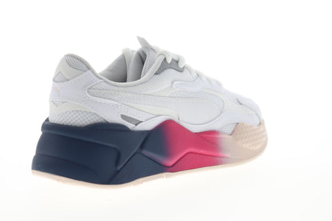 Puma RS-X3 Leather Fade 37465701 Womens White Mesh Lifestyle Sneakers Shoes