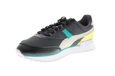Puma Future Rider Soft Metal 37466501 Womens Black Lifestyle Sneakers Shoes