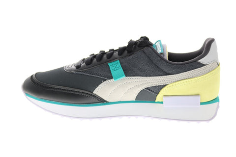 Puma Future Rider Soft Metal 37466501 Womens Black Lifestyle Sneakers Shoes