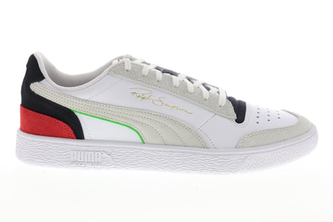Puma Ralph Sampson Lo WH 37474901 Mens White Suede Lace Up Low Top Sneakers Shoes