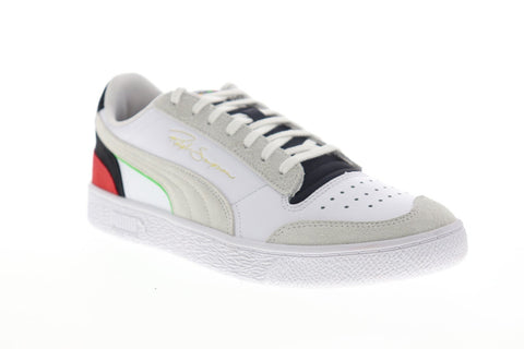 Puma Ralph Sampson Lo WH 37474901 Mens White Suede Lace Up Low Top Sneakers Shoes