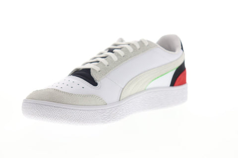 Puma Ralph Sampson Lo WH 37474901 Mens White Suede Lace Up Low Top Sneakers Shoes