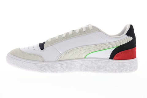 Puma Ralph Sampson Lo WH 37474901 Mens White Suede Lace Up Low Top Sneakers Shoes