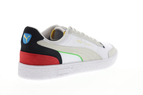 Puma Ralph Sampson Lo WH 37474901 Mens White Suede Lace Up Low Top Sneakers Shoes