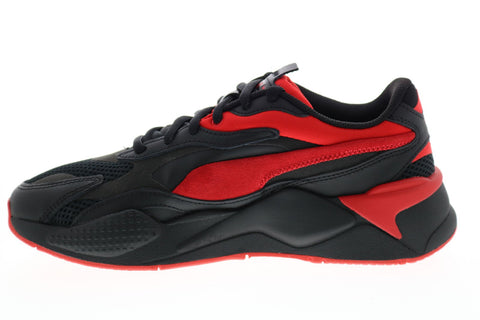 Puma RS-X3 Prism 37475801 Mens Black Leather Lifestyle Sneakers Shoes