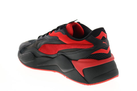 Puma RS-X3 Prism 37475801 Mens Black Leather Lifestyle Sneakers Shoes
