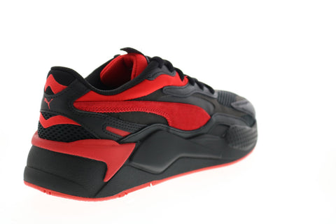 Puma RS-X3 Prism 37475801 Mens Black Leather Lifestyle Sneakers Shoes