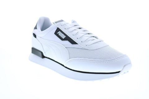 Puma Future Rider Contrast Mens White Leather Lifestyle Sneakers Shoes