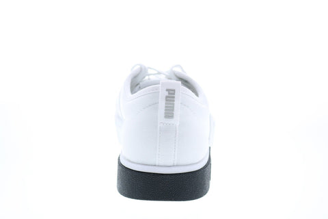 Puma EL Rey II 37478404 Mens White Canvas Lace Up Lifestyle Sneakers Shoes