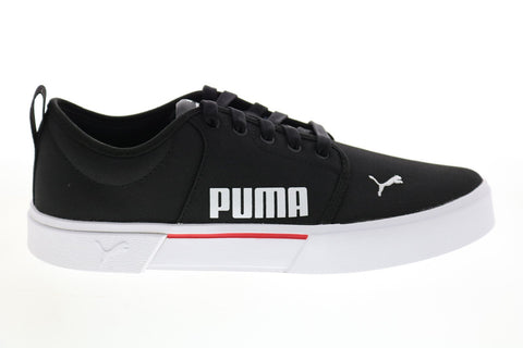 Puma EL Rey II 37478406 Mens Black Canvas Lace Up Lifestyle Sneakers Shoes