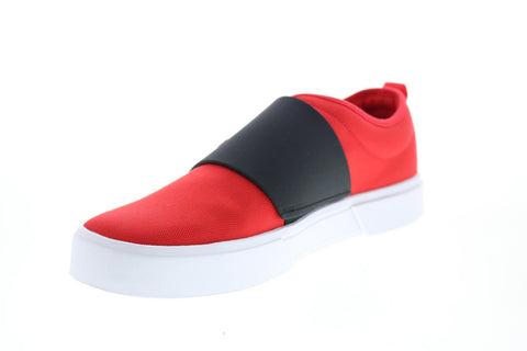 Puma EL Rey II Slip on 37478502 Mens Red Canvas Lifestyle Sneakers Shoes