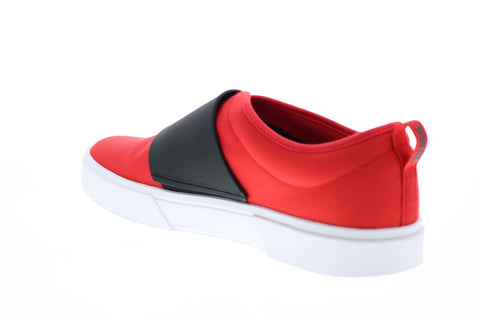 Puma EL Rey II Slip on 37478502 Mens Red Canvas Lifestyle Sneakers Shoes