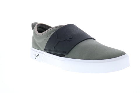 Puma El Rey II Slip On 37478503 Mens Gray Canvas Lifestyle Sneakers Shoes