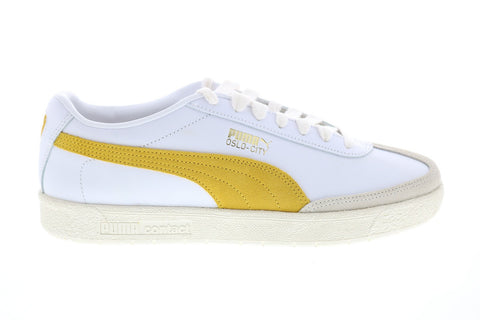 Puma Oslo-City Prm 37480001 Mens White Leather Lace Up Sneakers Lifestyle Shoes