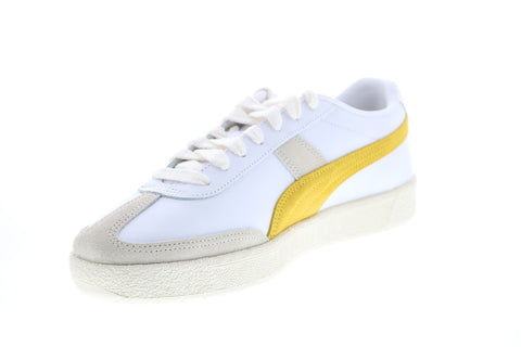 Puma Oslo-City Prm 37480001 Mens White Leather Lace Up Sneakers Lifestyle Shoes