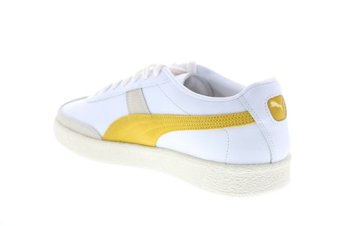 Puma Oslo-City Prm 37480001 Mens White Leather Lace Up Sneakers Lifestyle Shoes