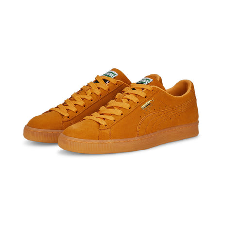Puma Suede Classic XXI 37491572 Mens Orange Suede Lifestyle Sneakers Shoes