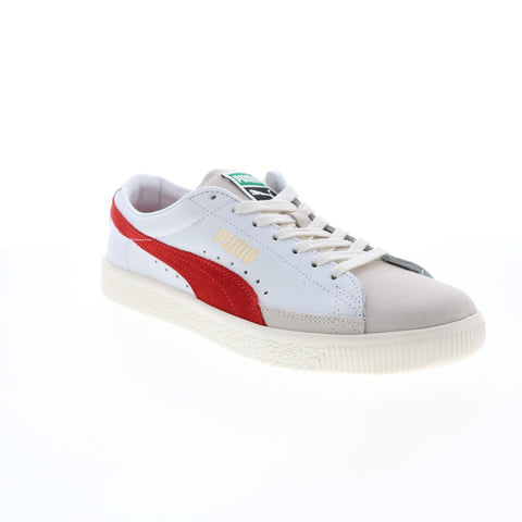 Puma Basket VTG Vintage 37492215 Mens White Leather Lifestyle Sneakers Shoes
