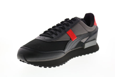 Puma Future Rider Sprint 37499502 Mens Black Mesh Lifestyle Sneakers Shoes