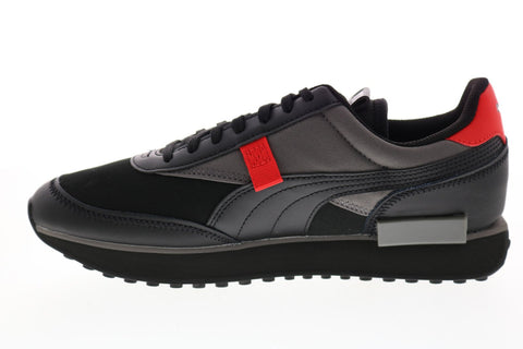 Puma Future Rider Sprint 37499502 Mens Black Mesh Lifestyle Sneakers Shoes