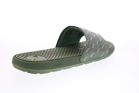 Puma Cool Cat Bold 2 37534403 Womens Green Synthetic Slides Sandals Shoes