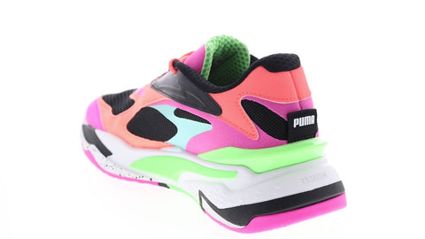 Puma RS-Fast 37540304 Womens Pink Black Synthetic Lifestyle Sneakers Shoes
