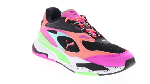 Puma RS-Fast 37540304 Womens Pink Black Synthetic Lifestyle Sneakers Shoes