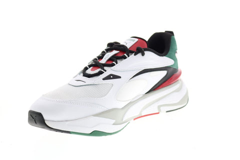 Puma RS Fast Mix 37564101 Mens White Leather Lifestyle Sneakers Shoes
