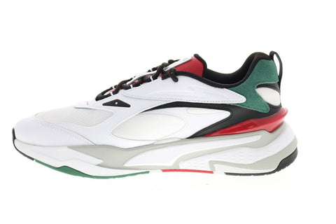 Puma RS Fast Mix 37564101 Mens White Leather Lifestyle Sneakers Shoes