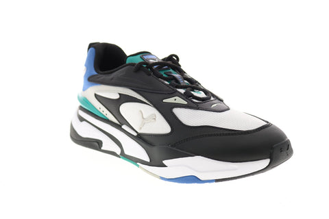 Puma RS Fast Mix 37564102 Mens Black Leather Lifestyle Sneakers Shoes