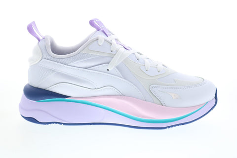 Puma RS-Curve Solar 37577601 Womens White Canvas Lifestyle Sneakers Shoes