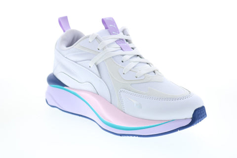 Puma RS-Curve Solar 37577601 Womens White Canvas Lifestyle Sneakers Shoes