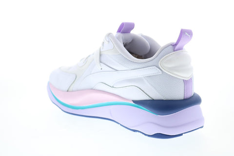 Puma RS-Curve Solar 37577601 Womens White Canvas Lifestyle Sneakers Shoes