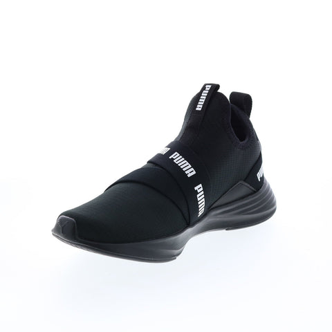 Puma Radiate Mid Logo 37609301 Womens Black Lifestyle Sneakers Shoes