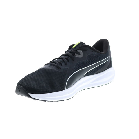 Puma Twitch Runner 37628901 Mens Black Canvas Lace Up Athletic Running Shoes