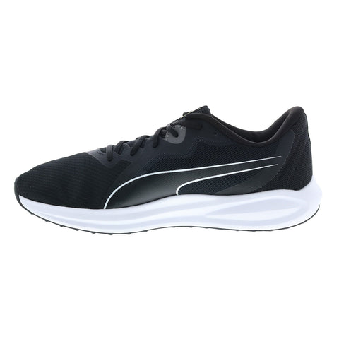 Puma Twitch Runner 37628901 Mens Black Canvas Lace Up Athletic Running Shoes