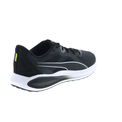 Puma Twitch Runner 37628901 Mens Black Canvas Lace Up Athletic Running Shoes