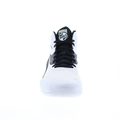 Puma Triple Mid 37645107 Mens White Synthetic Athletic Basketball Shoes