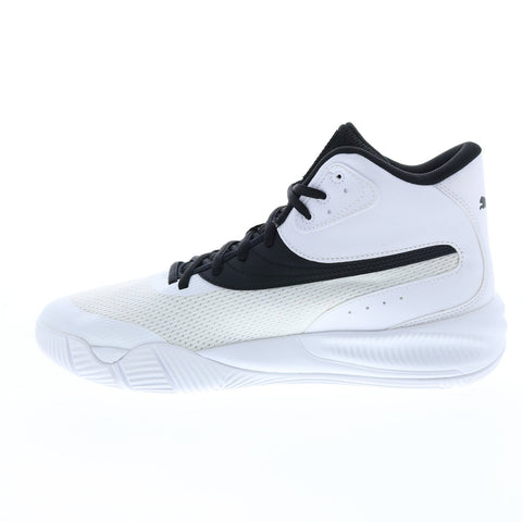 Puma Triple Mid 37645107 Mens White Synthetic Athletic Basketball Shoes