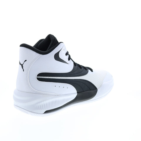 Puma Triple Mid 37645107 Mens White Synthetic Athletic Basketball Shoes
