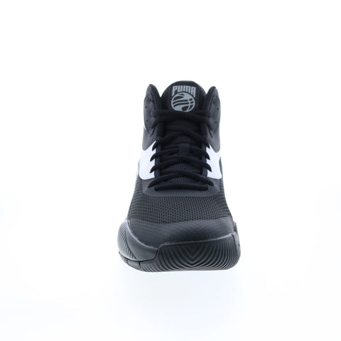 Puma Triple Mid 37645109 Mens Black Synthetic Athletic Basketball Shoes