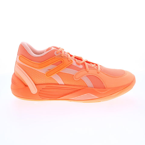 Puma TRC Blaze Court 37658202 Mens Orange Canvas Athletic Basketball Shoes