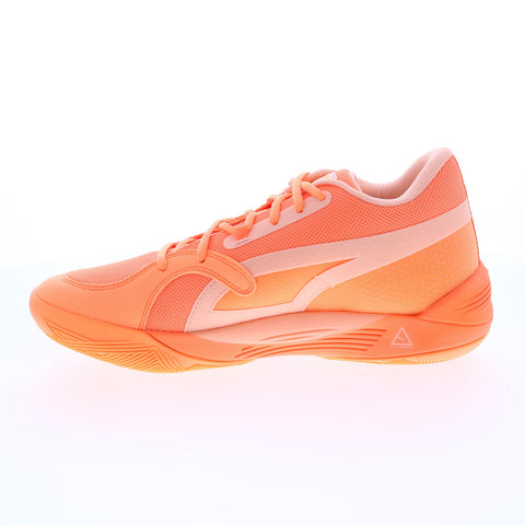 Puma TRC Blaze Court 37658202 Mens Orange Canvas Athletic Basketball Shoes