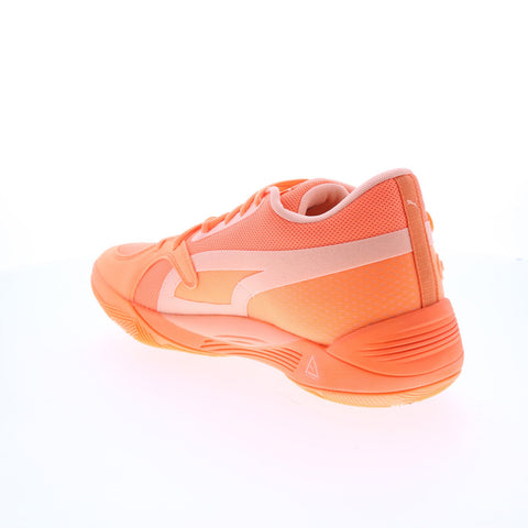 Puma TRC Blaze Court 37658202 Mens Orange Canvas Athletic Basketball Shoes