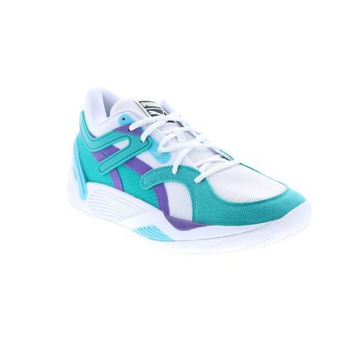 Puma TRC Blaze Court 37658217 Mens White Canvas Athletic Basketball Shoes