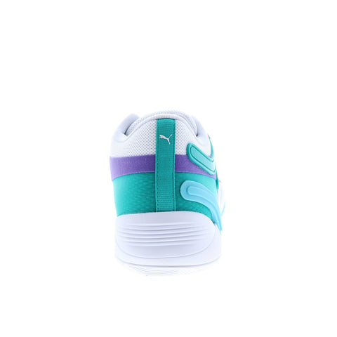 Puma TRC Blaze Court 37658217 Mens White Canvas Athletic Basketball Shoes
